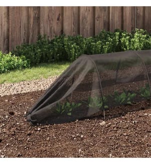 Netztunnel Schwarz 300x50x48,5 cm Stahl und Polyethylen