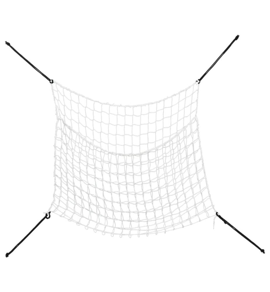 Heunetze 2 Stk. Rechteckig Weiss 100x90 cm PP