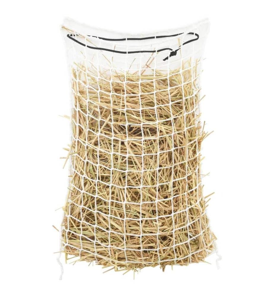 Heunetze 2 Stk. Rund Weiss 75x50 cm PP