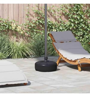 Sonnenschirmständer Sand/Wasser 15 L Schwarz