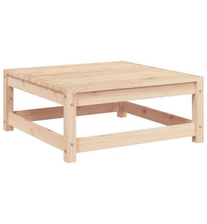 Gartenhocker 70x70x30 cm Massivholz Kiefer