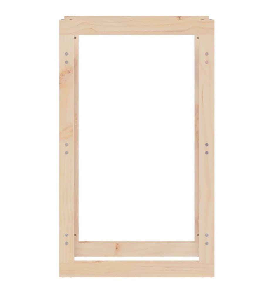 Support pour bois de chauffage 60x25x100 cm Bois de pin massif