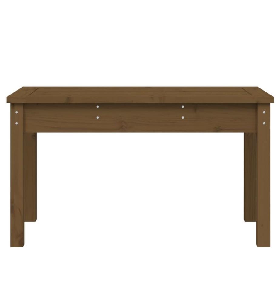 Gartenbank Honigbraun 80x44x45 cm Massivholz Kiefer