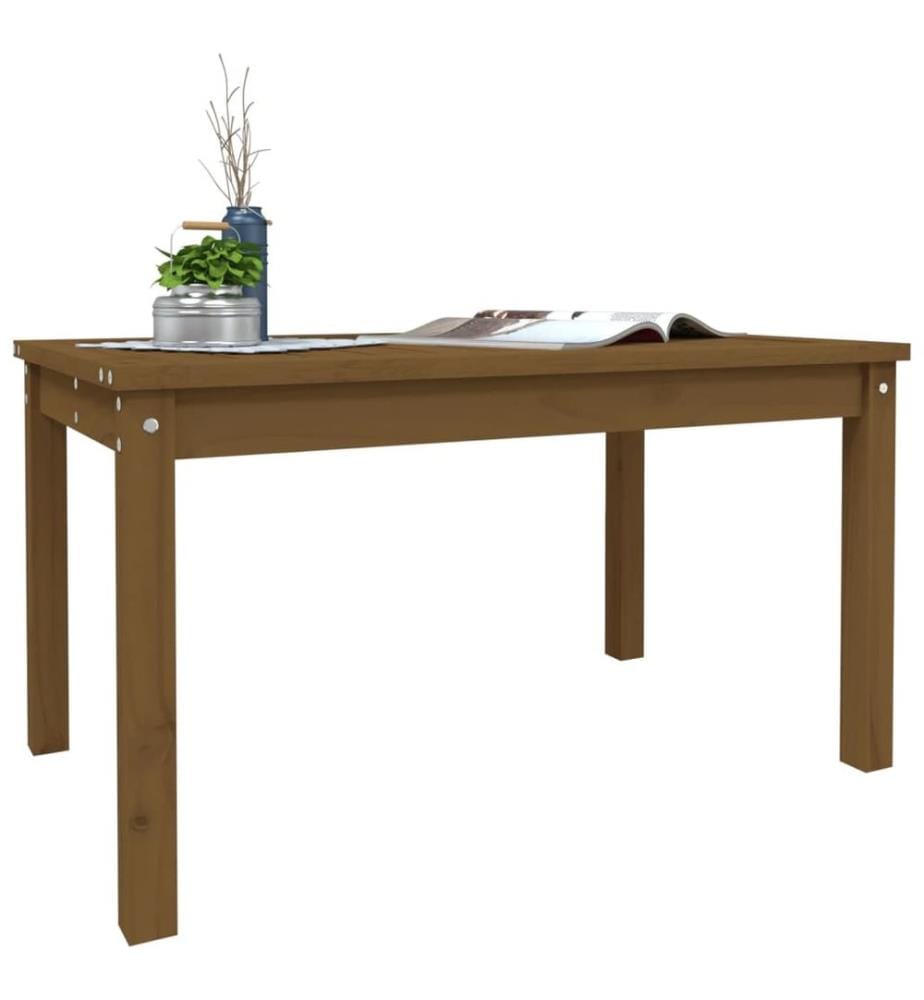 Gartentisch Honigbraun 82,5x50,5x45 cm Massivholz Kiefer