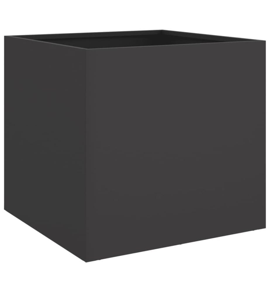 Jardinière noir 49x47x46 cm acier