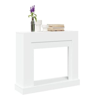 Cadre de cheminée blanc 100x30x87,5 cm bois d'ingénierie