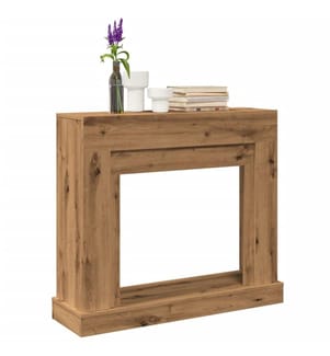 Cadre de cheminée chêne artisanal 100x30x87,5cm bois ingénierie