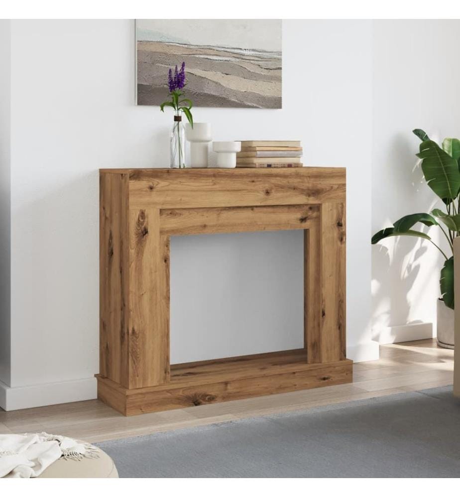 Kaminumrandung Artisan-Eiche 100x30x87,5 cm Holzwerkstoff