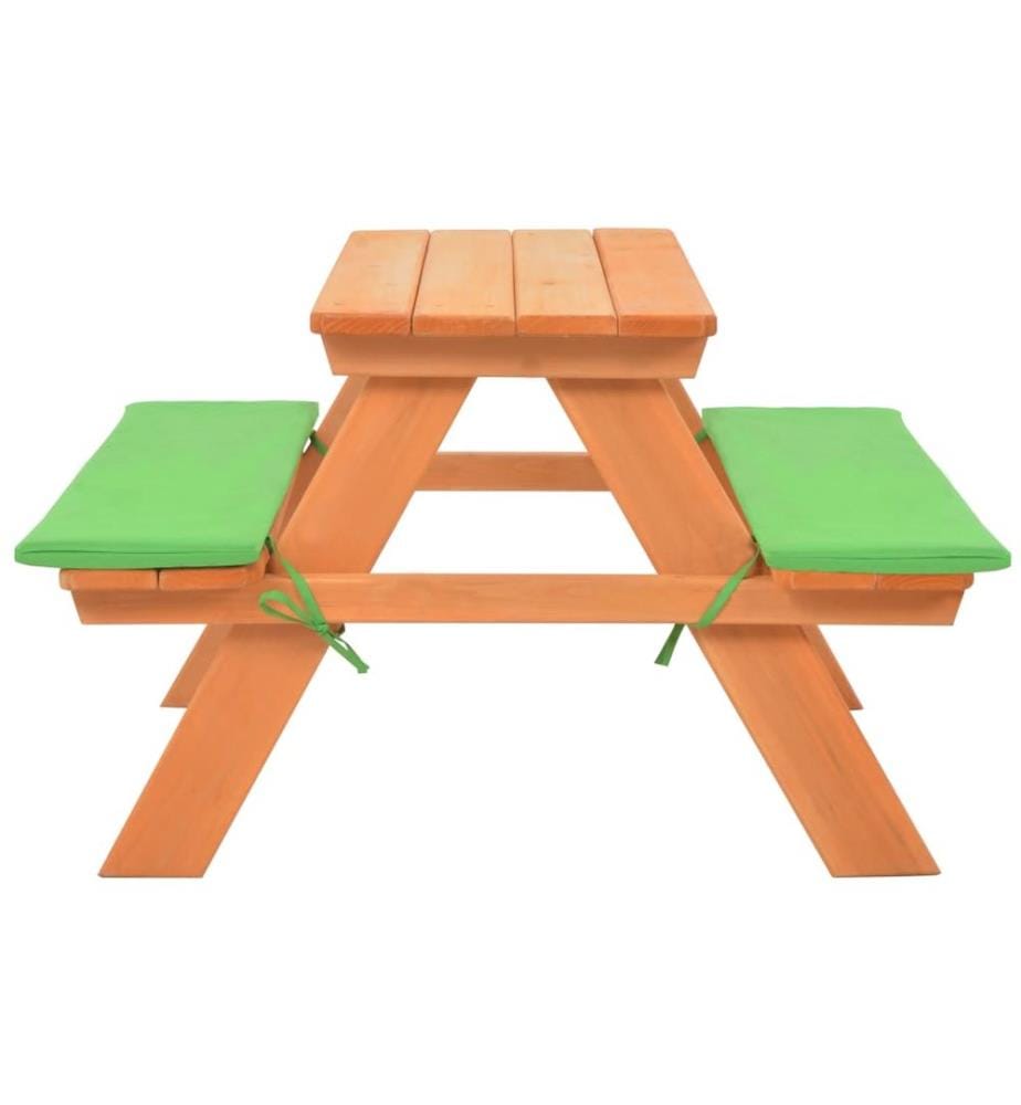 Kinder-Picknicktisch mit Bänken 89×79×50 cm Massivholz Tanne