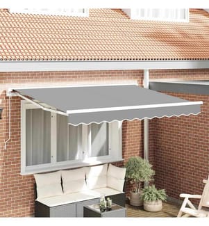 Markisenrahmen Verstellbar Weiss 3 x 2 m Stahl