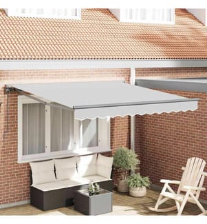 Markisenrahmen Verstellbar Anthrazit 3,5 x 2,5 m Stahl