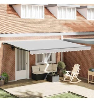 Markisenrahmen Verstellbar Anthrazit 4,5 × 3 m Stahl