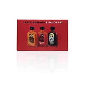 Crazy Bastard Sauce - Schärfste Saucen 3er-Set 3 x 100 ml