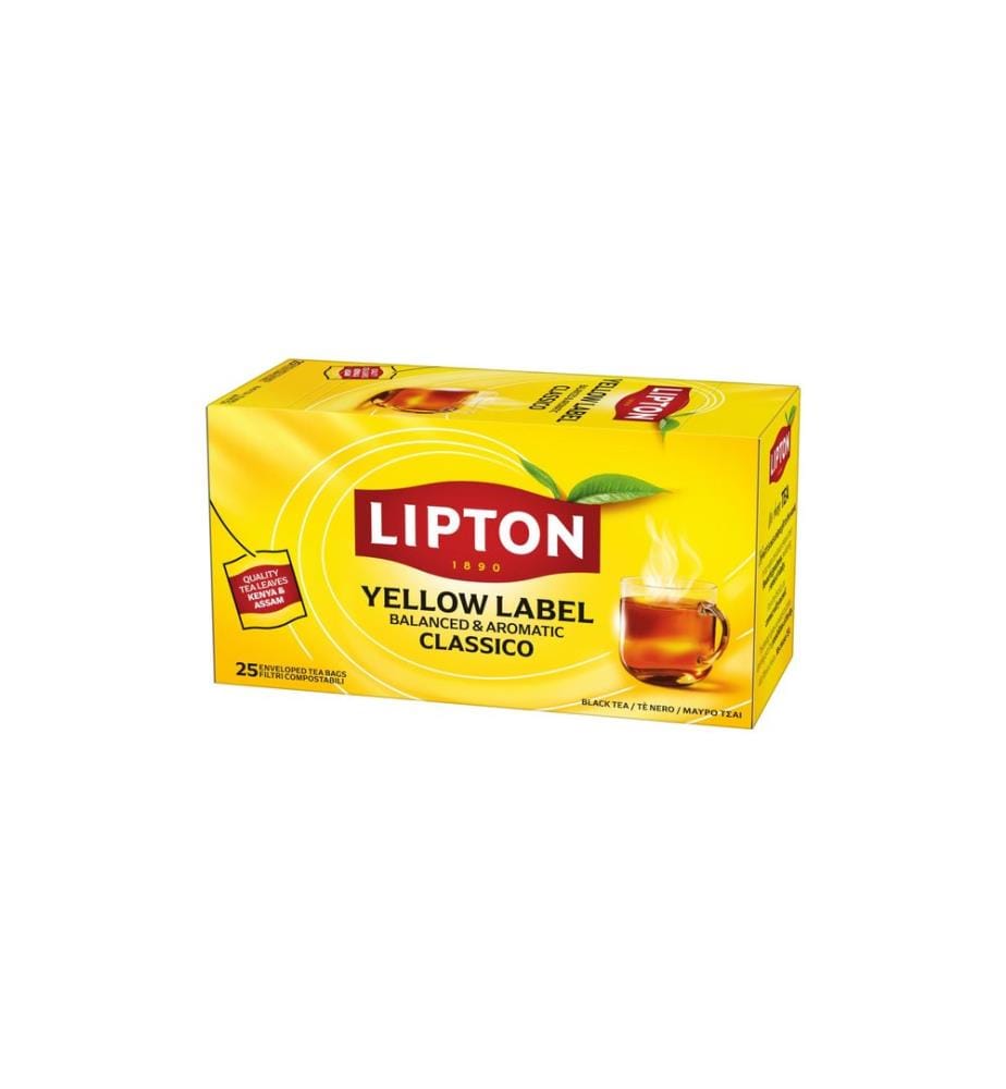 LIPTON - Teebeutel Yellow Label Schwarztee 25 Stück