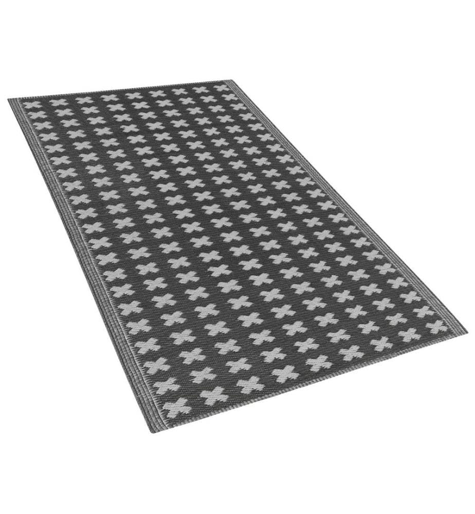 Tappeto per esterni ROHTAK Nero 90 x 180 cm