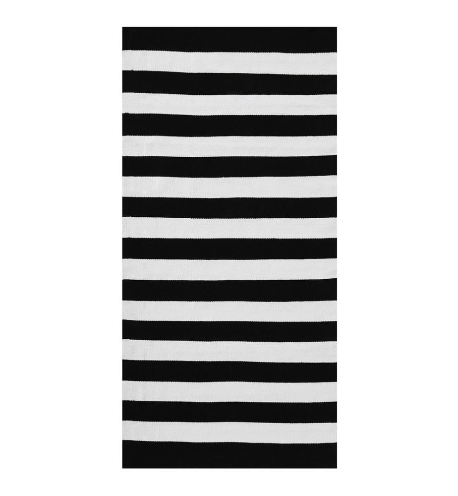 Outdoorteppich TAVAS Schwarz / Weiss 80 x 150 cm
