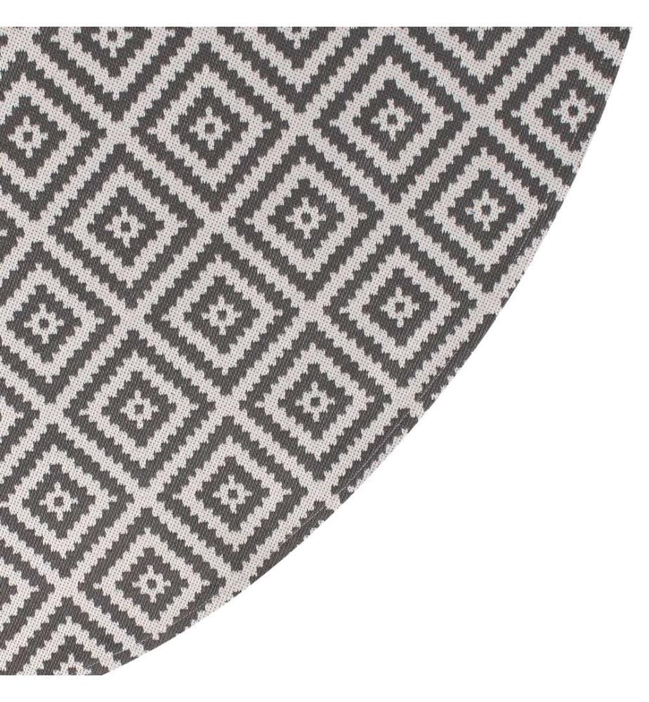 Outdoorteppich THRISSUR Grau ø 120 cm
