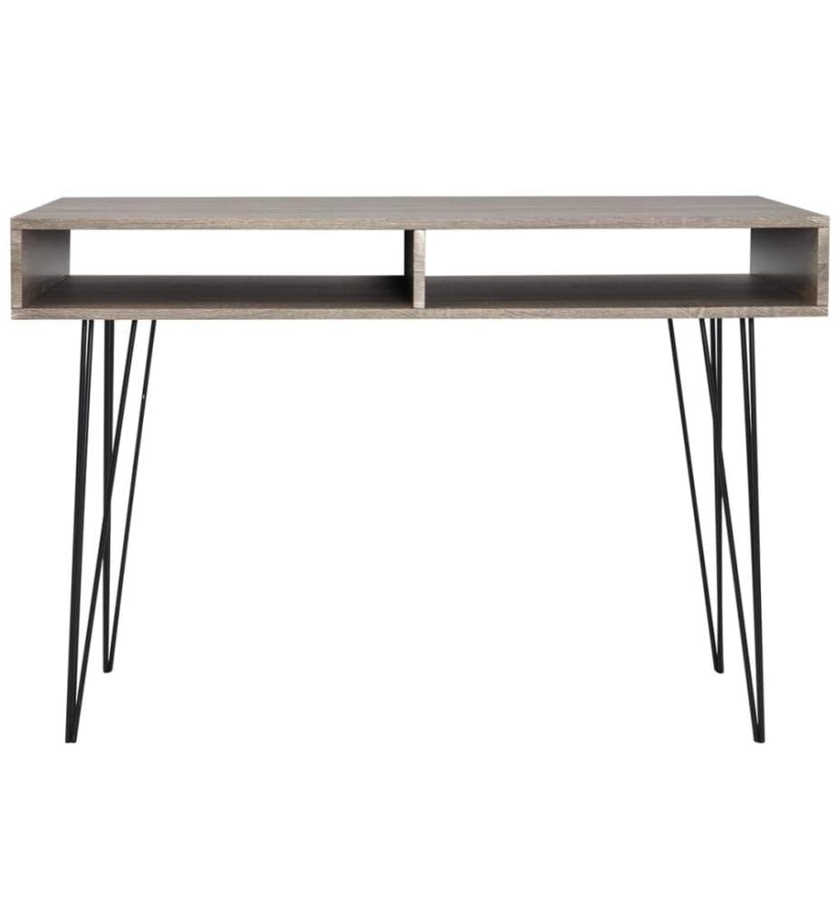 Bureau avec 2 compartiments Gris