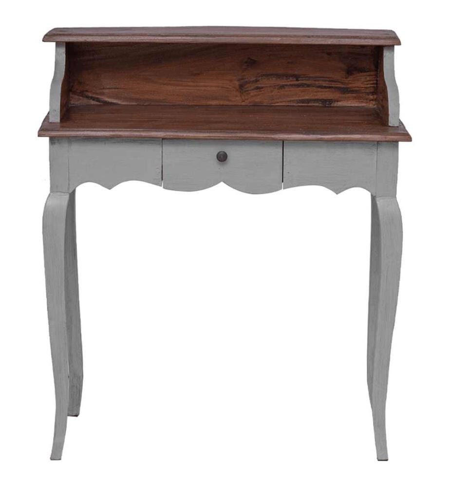 Bureau d'écriture bois d'acajou massif 80x40x92 cm