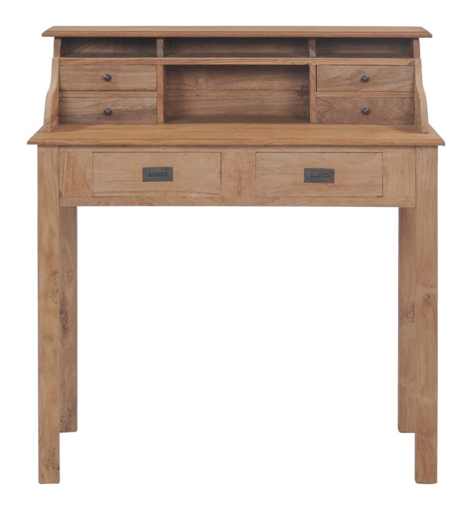 Bureau 90x50x100 cm bois de teck solide