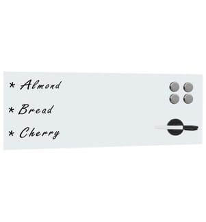 Magnetisches Whiteboard Wandmontage Glas 60 x 20 cm