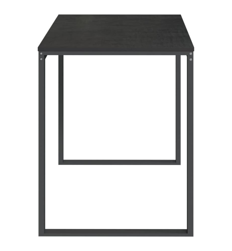 Bureau d'ordinateur Noir 110x60x73 cm Bois d'ingénierie