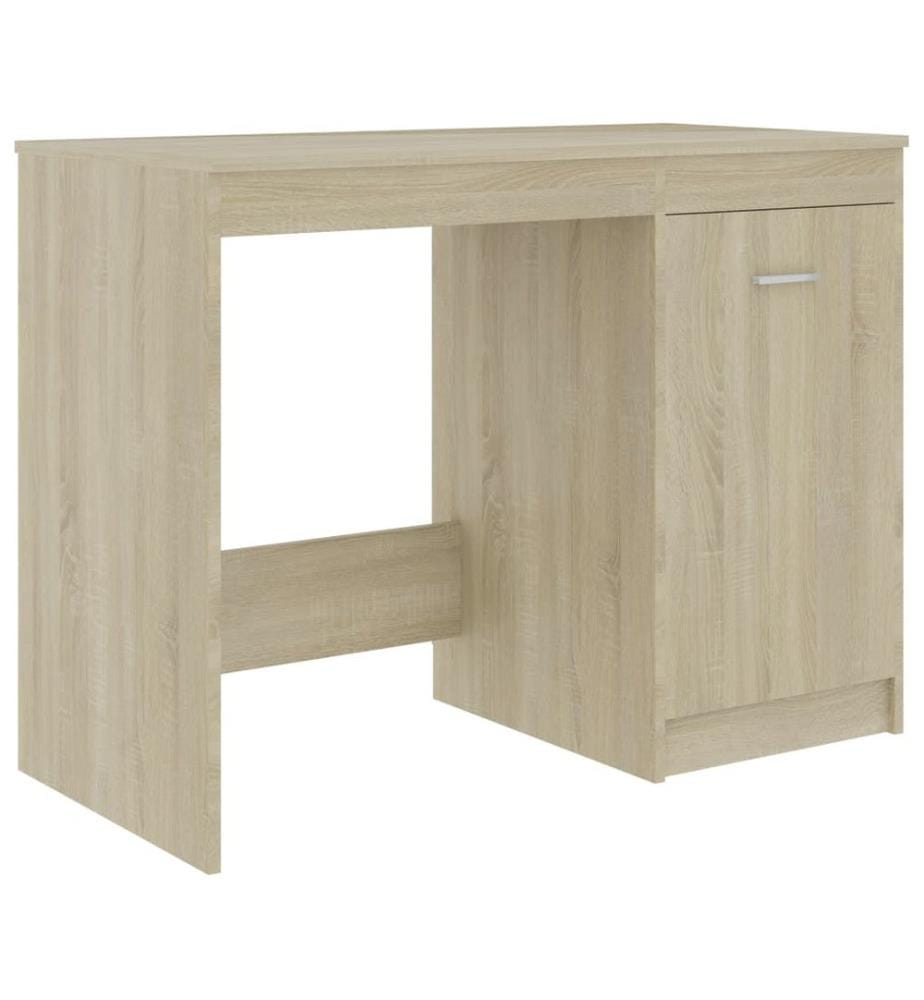 Bureau Chêne sonoma 140x50x76 cm Bois d'ingénierie