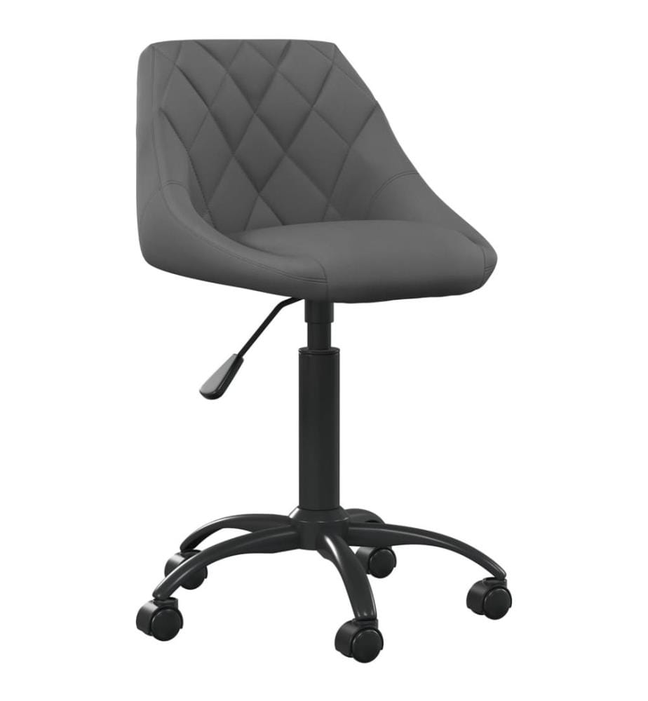 Bürostuhl Dunkelgrau Samt