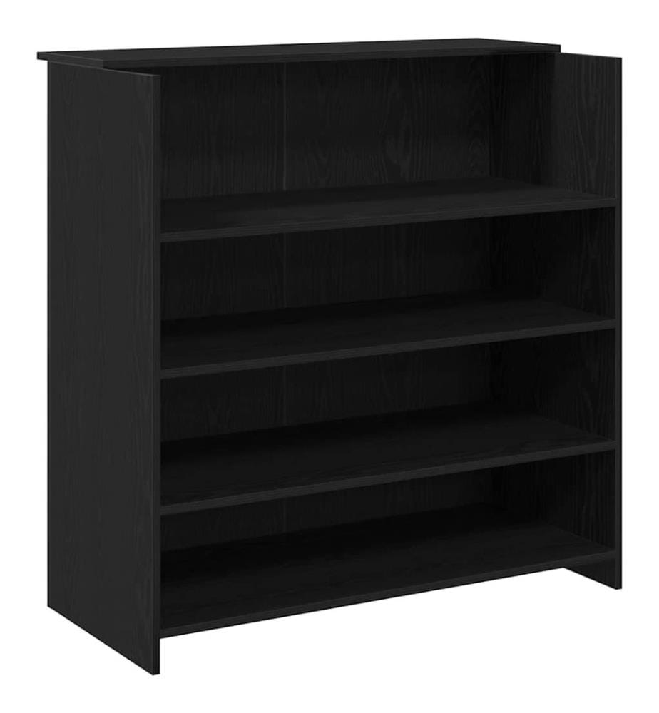 Bureau de réception Chêne noir 100x50x103,5 cm Bois d'ingénierie