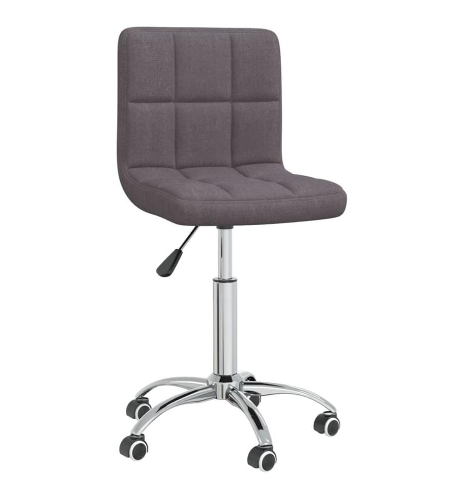 Chaise pivotante de bureau Taupe Tissu