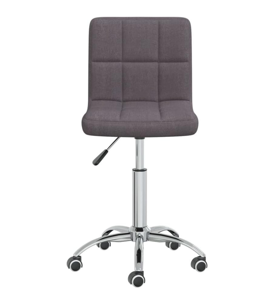 Chaise pivotante de bureau Taupe Tissu