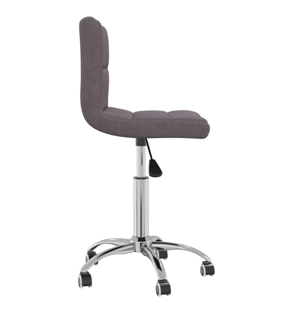 Chaise pivotante de bureau Taupe Tissu