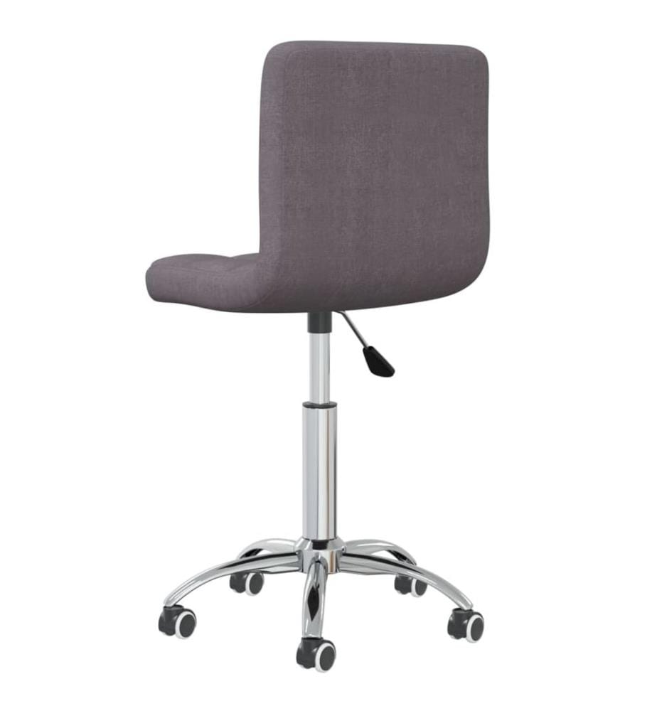 Chaise pivotante de bureau Taupe Tissu