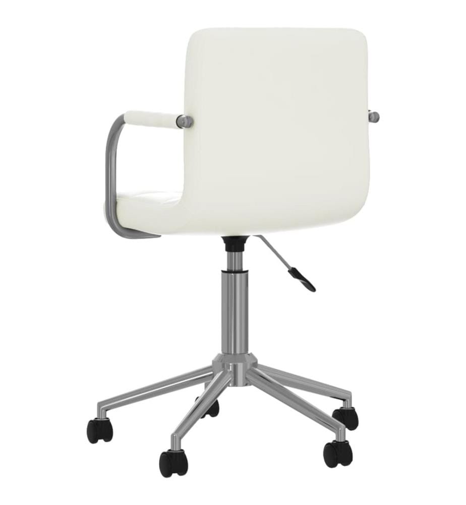 Bürostuhl Drehbar Weiss Kunstleder