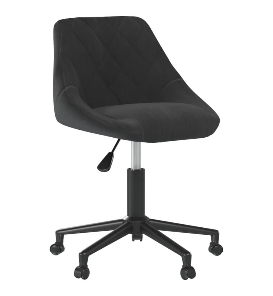 Bürostuhl Drehbar Schwarz Samt