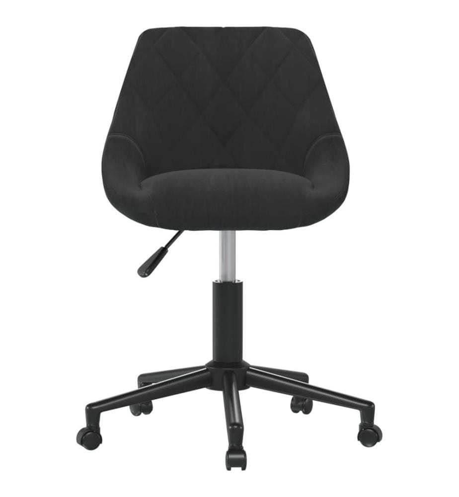 Bürostuhl Drehbar Schwarz Samt