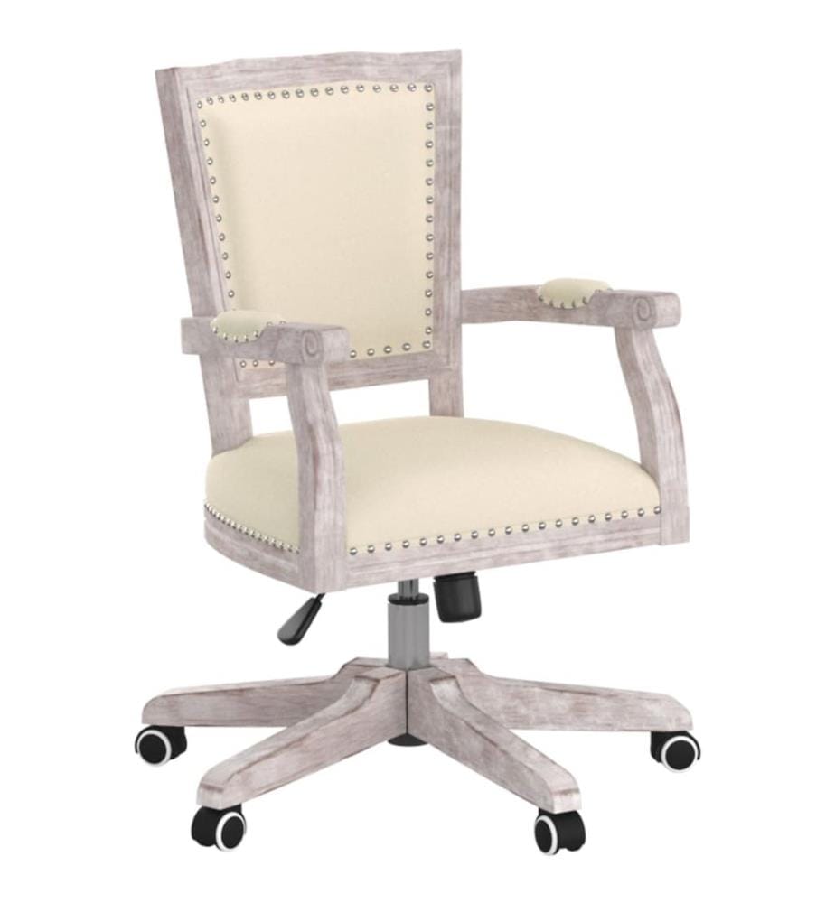 Chaise de bureau pivotante lin