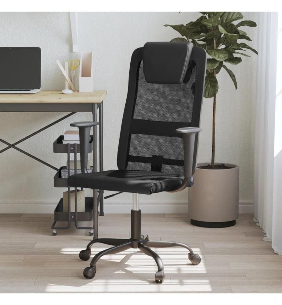 Chaise de bureau réglable en hauteur noir