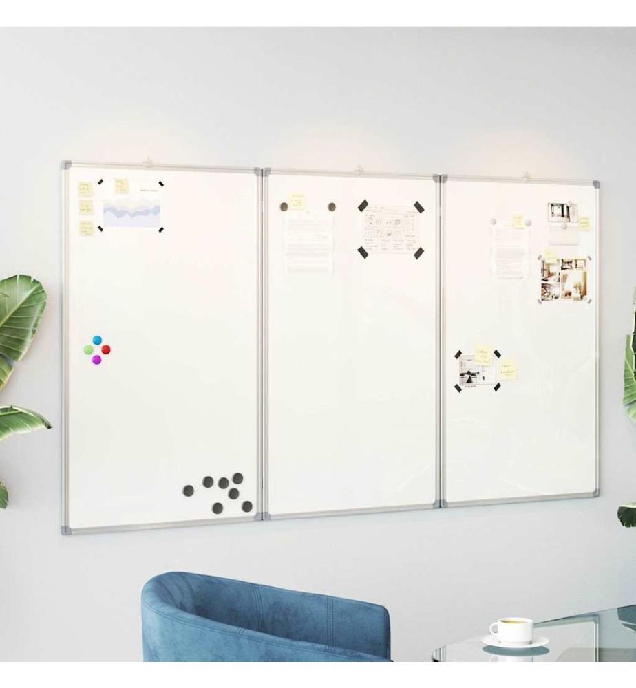 Magnetisches Whiteboard Klappbar 150x100x1,7 cm Aluminium