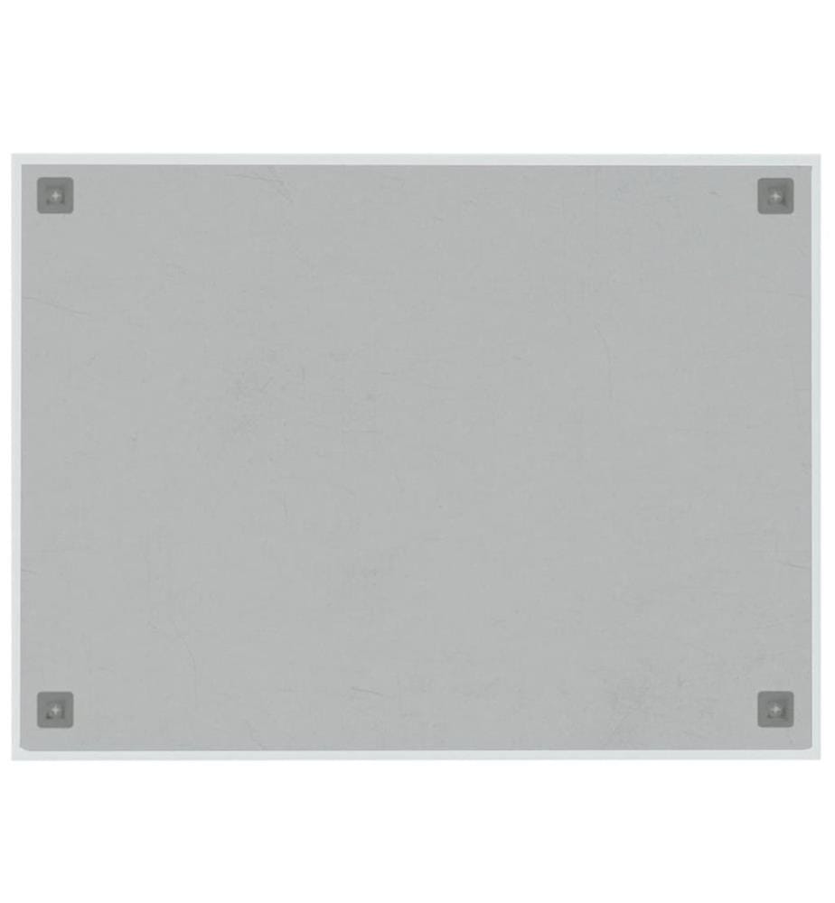 Magnettafel Wandmontage Weiss 80x60 cm Hartglas