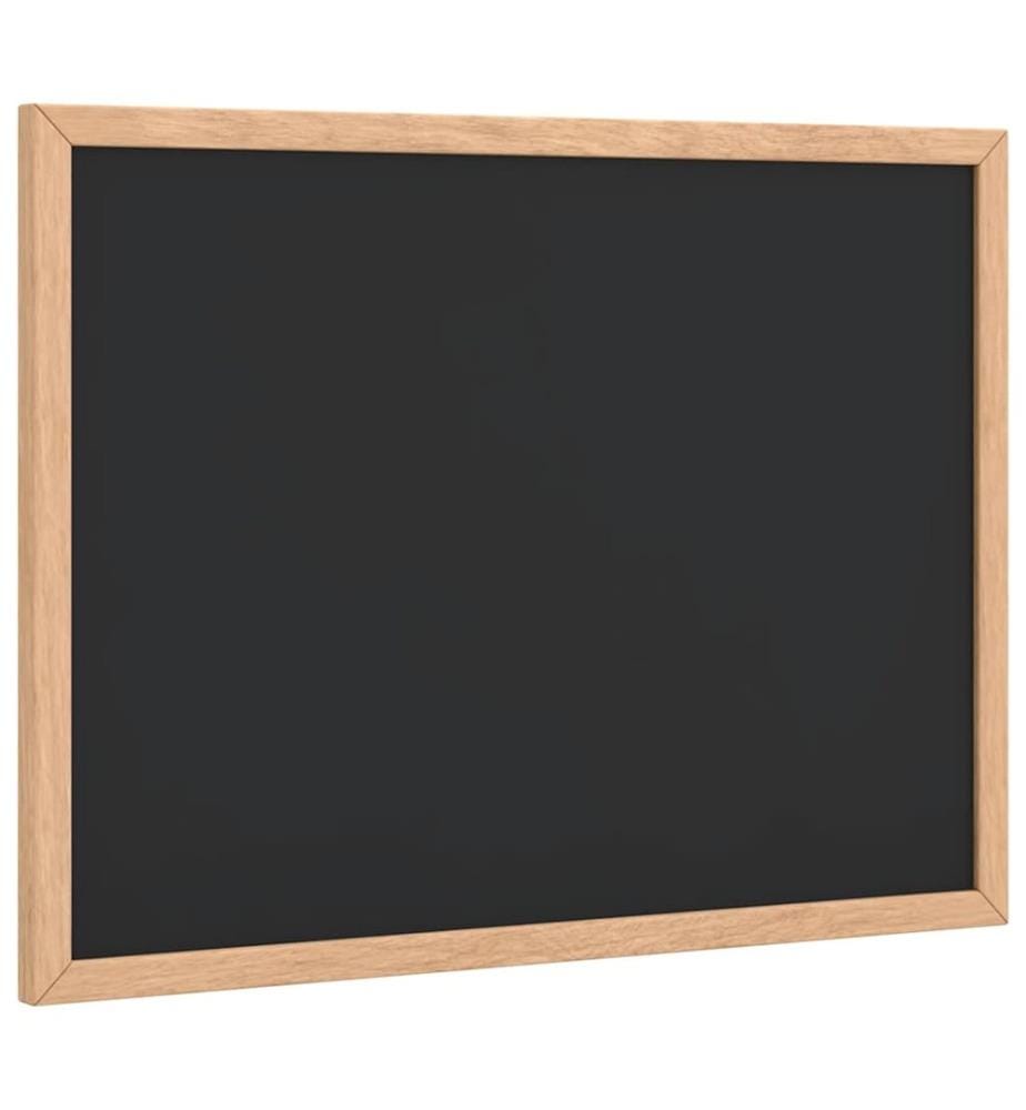 Kreidetafel mit massivem Kiefernholzrahmen Schwarz 40x30 cm