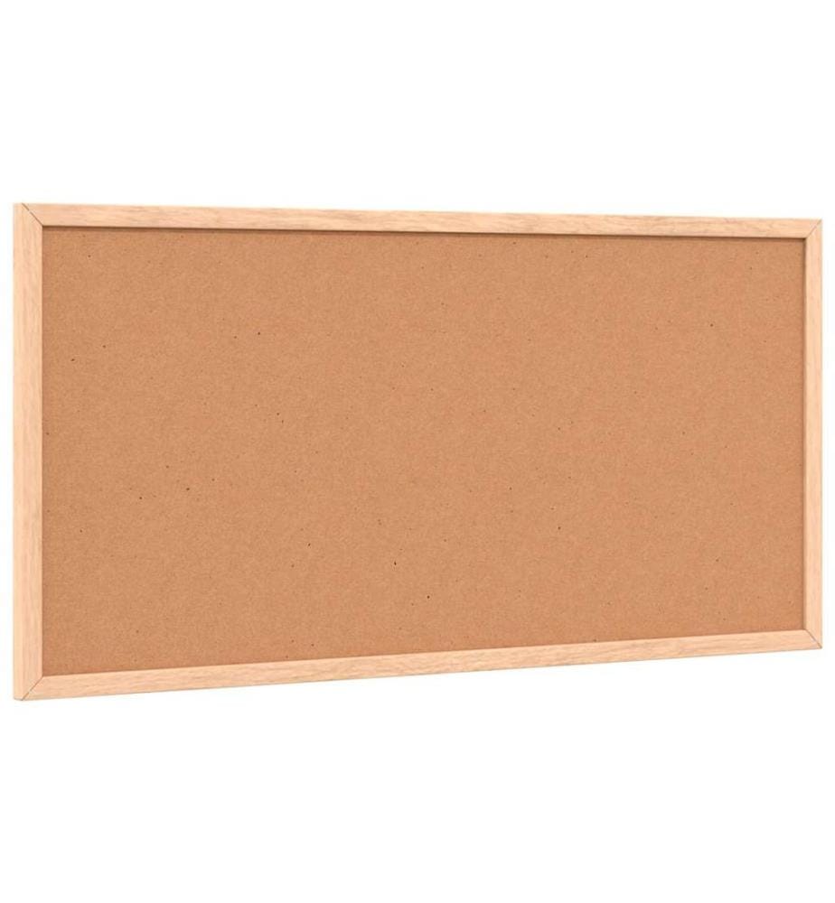 Kreidetafel mit Rahmen aus massivem Kiefernholz Schwarz 60 x 30 cm