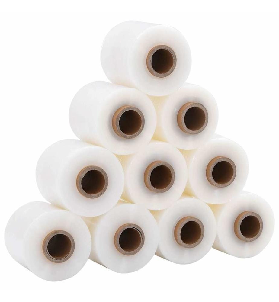 Stretchfolie mit Griff 10 Stk. Transparent 23 µm 50 cm x 150 m