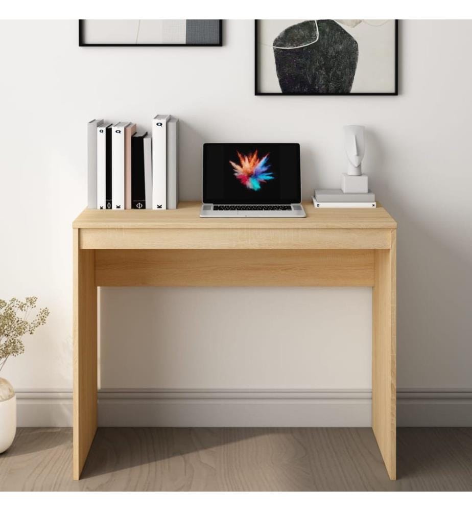 Bureau Chêne sonoma 90x40x72 cm Bois d'ingénierie
