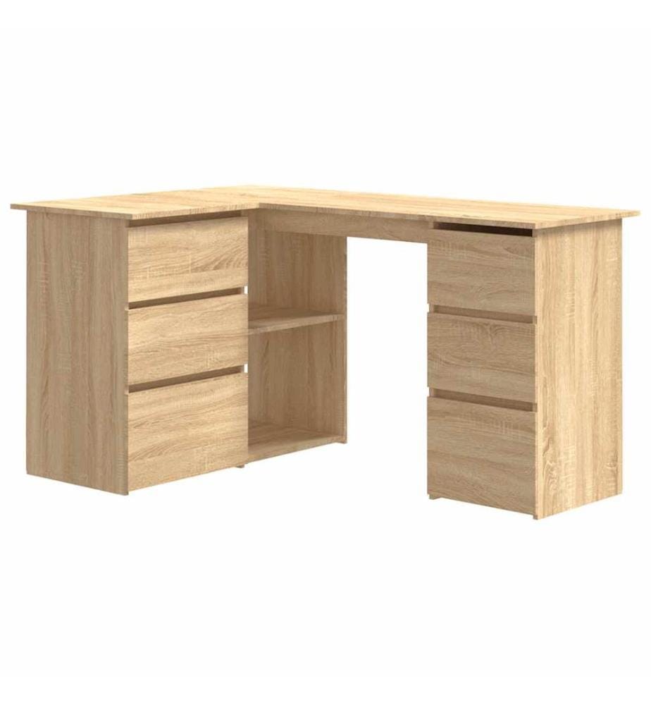 Eckschreibtisch Sonoma-Eiche 145x100x76 cm Holzwerkstoff