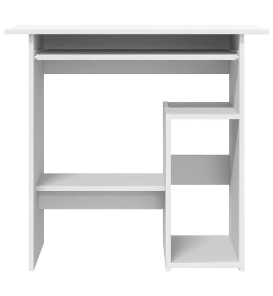 Bureau Blanc 80x45x74 cm Bois d'ingénierie