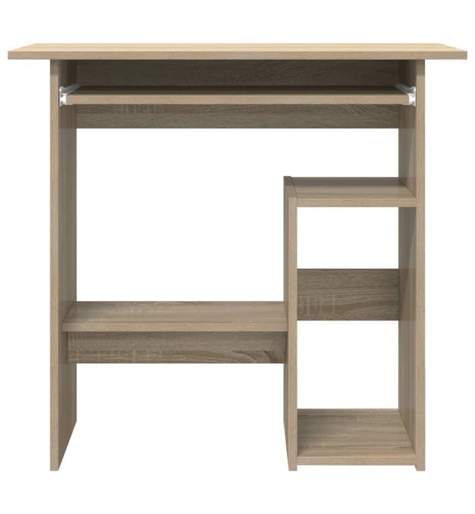 Bureau Chêne sonoma 80x45x74 cm Bois d'ingénierie