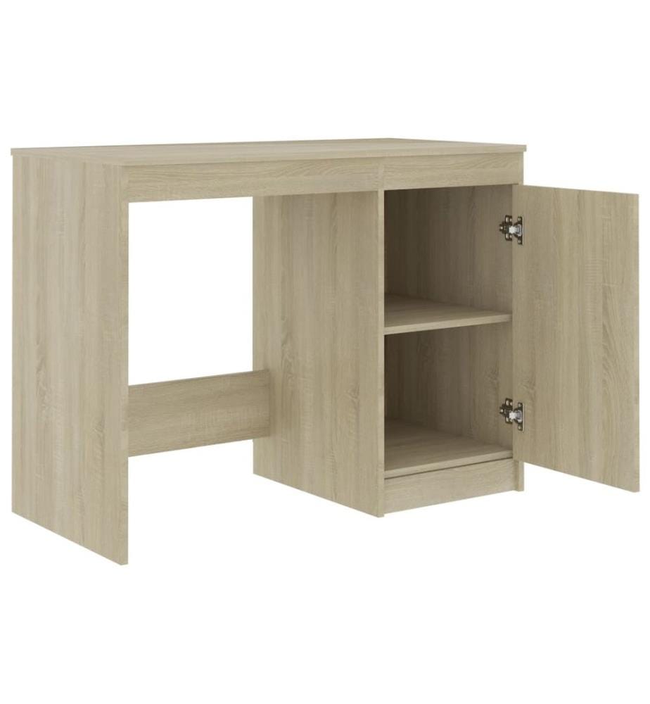 Bureau Chêne sonoma 100x50x76 cm Bois d'ingénierie