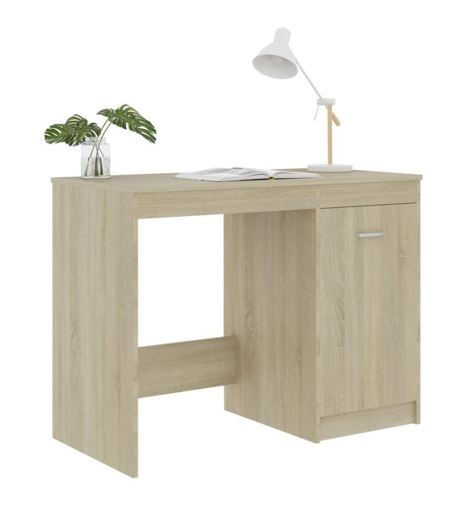 Bureau Chêne sonoma 100x50x76 cm Bois d'ingénierie
