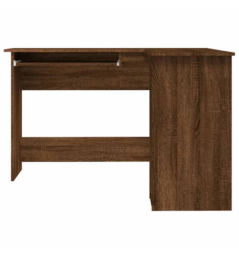 Eckschreibtisch Braun Eichen-Optik 120x140x75 cm Holzwerkstoff